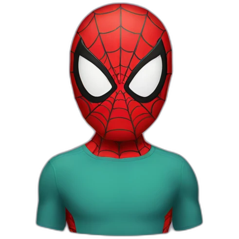 Spiderman who looks invisible emoji