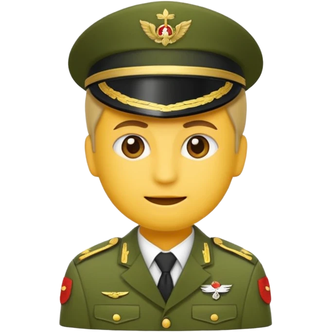 Eine salutierenden Emoji (Hautfarbe: weiß) in Armee Klamotten männlich salutierend emoji