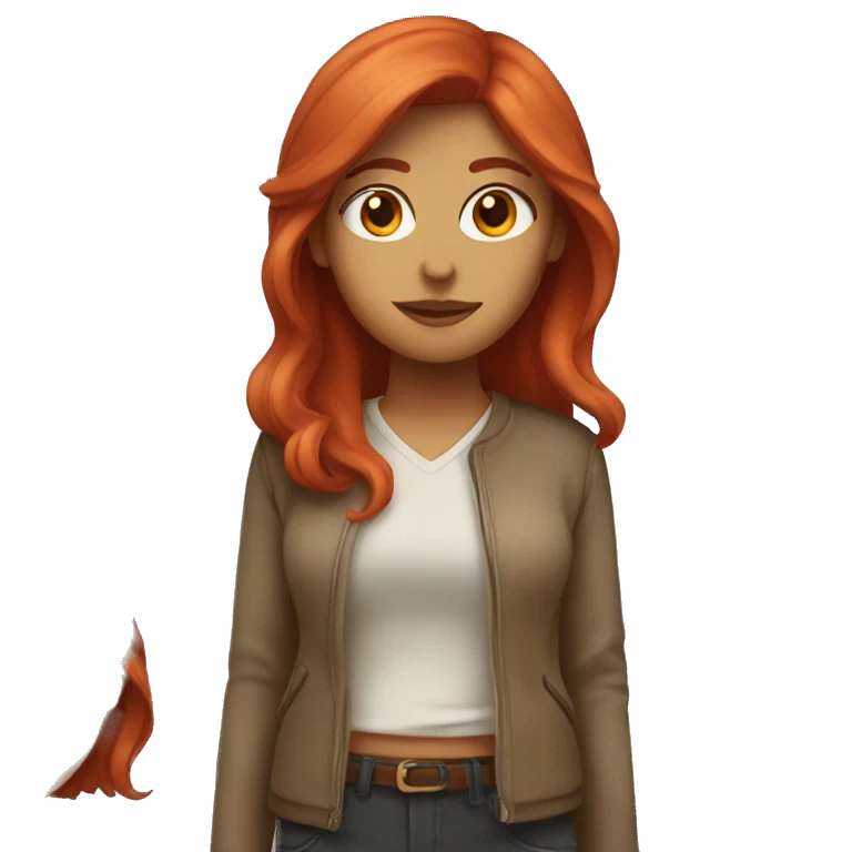 female progremmer with red hair emoji