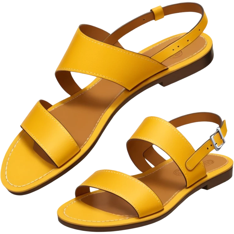 yellow hermes sandals oran emoji