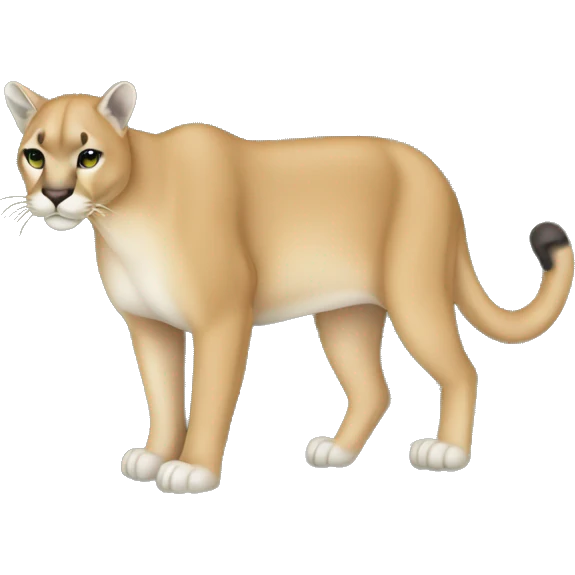 Puma in camouflage emoji