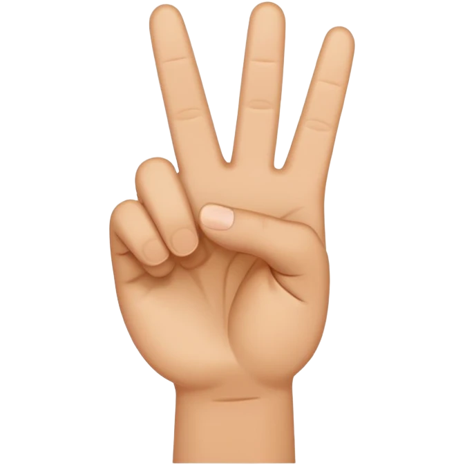 peace hand sign emoji