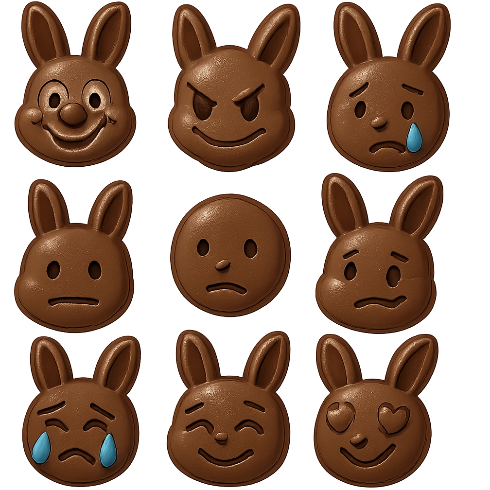 chocolate bunny  emoji