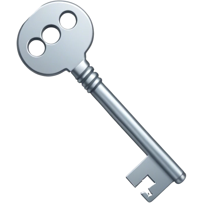 a key broken in half  emoji