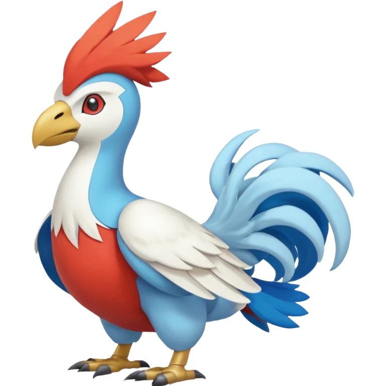 Coalossal-Altaria-Chatot-Blaziken-Pokémon, full body emoji