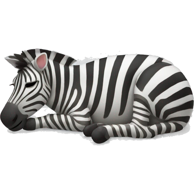 sleeping zebra emoji