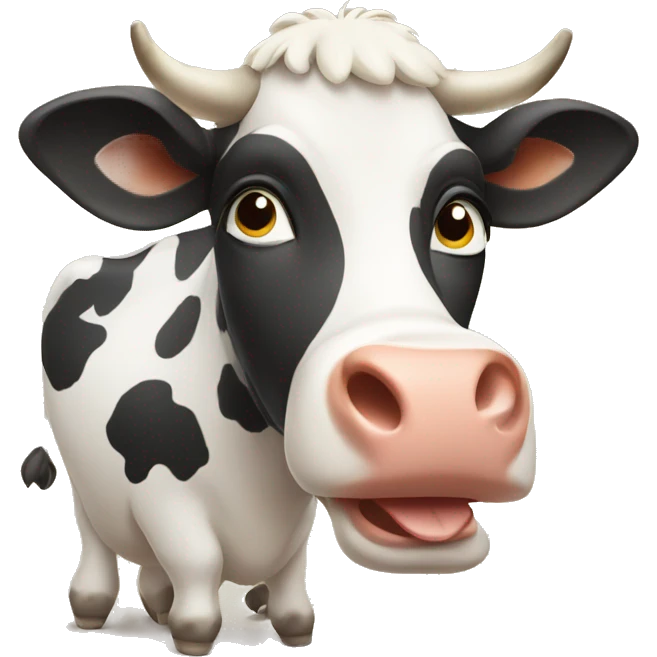 Cow on holiday emoji