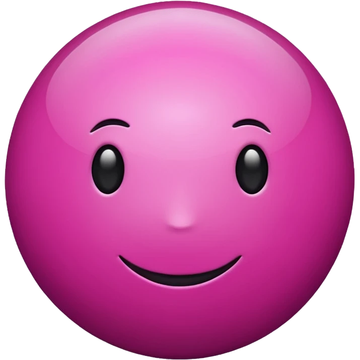 magenta color sphere. Negative : Emoji. emoji