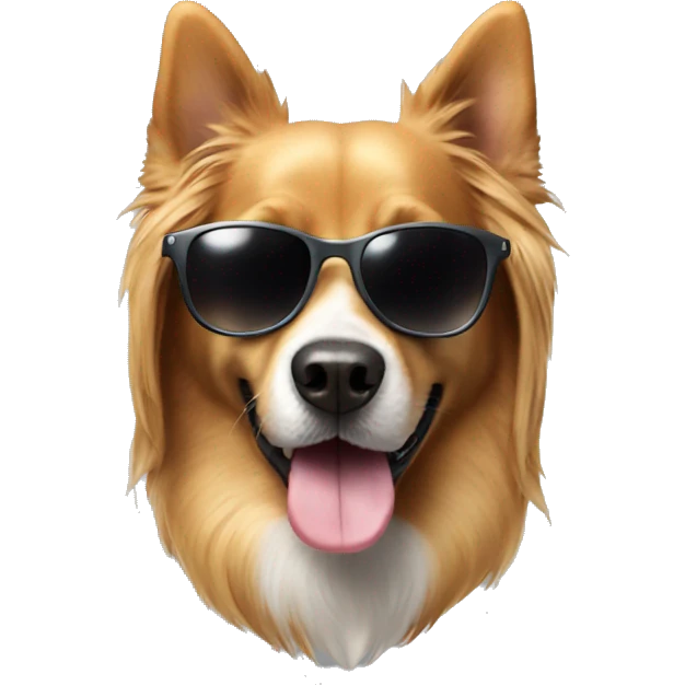 cool dog in sunglasses emoji