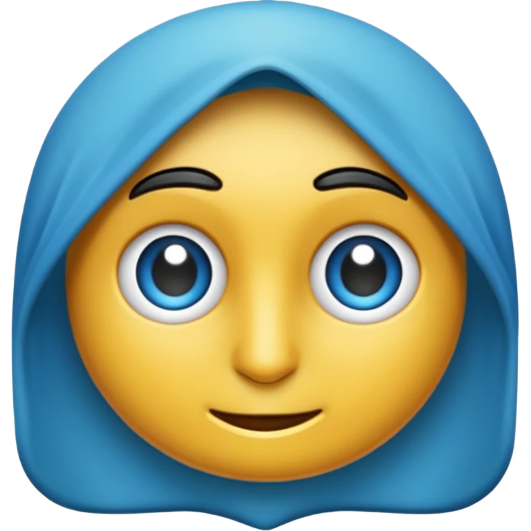 Beyaz tick dışı mavi emoji