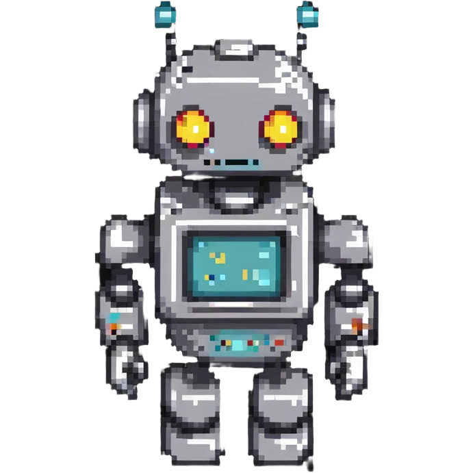 retro robot emoji