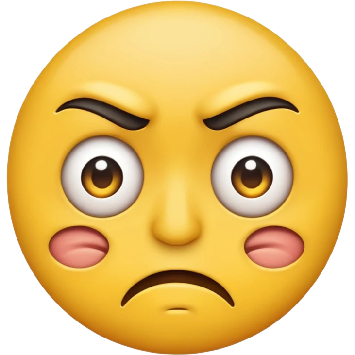 Emoji turning eyes and disgust emoji