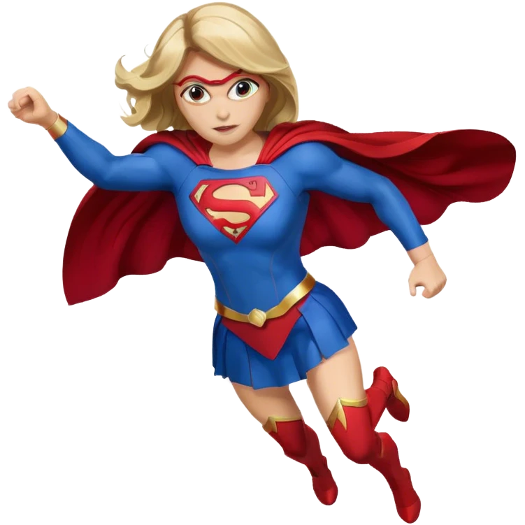 Supergirl fly  emoji