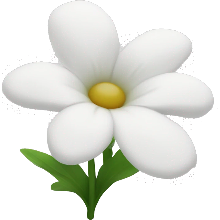 White thing of flowers emoji
