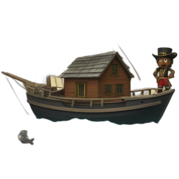 black bart, and house catamaran emoji