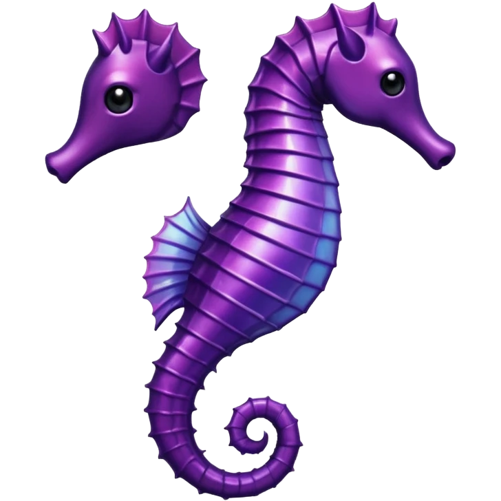 dark maroon purple seahorse emoji
