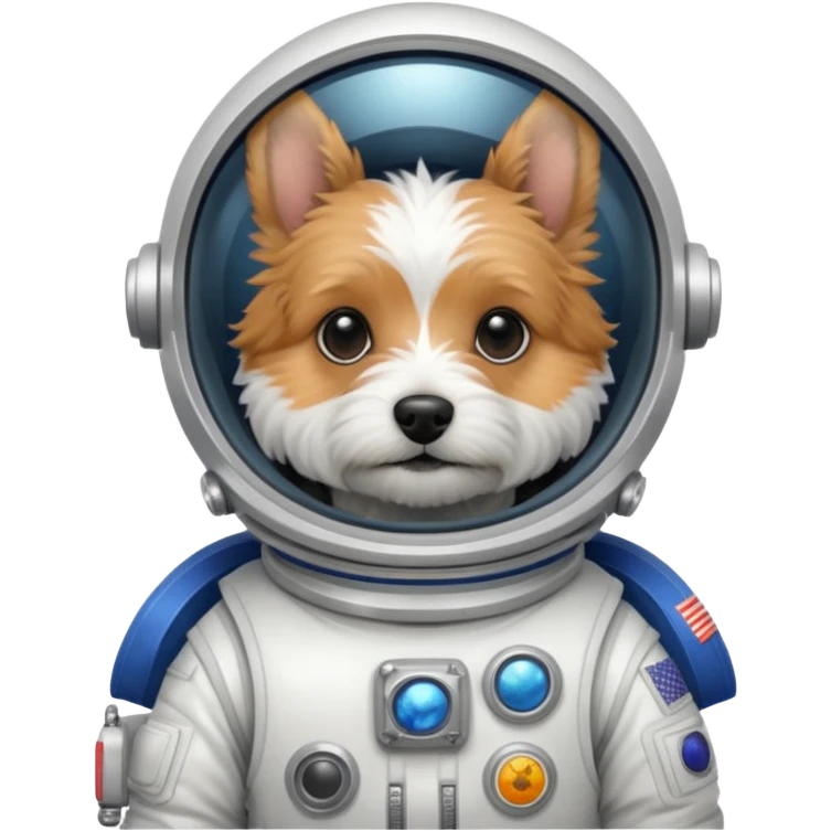 terrier in space suit emoji