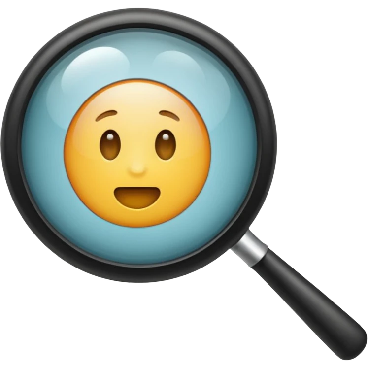 magnifying glass emoji