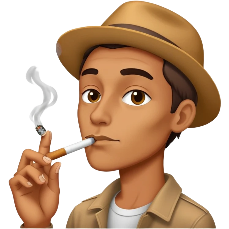 Someone smoking a blunt  emoji