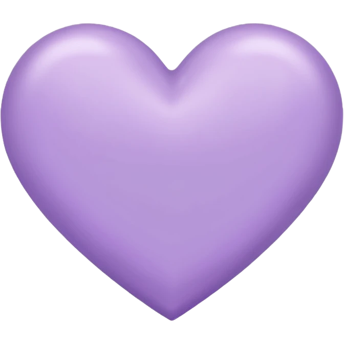 Lilac heart emoji