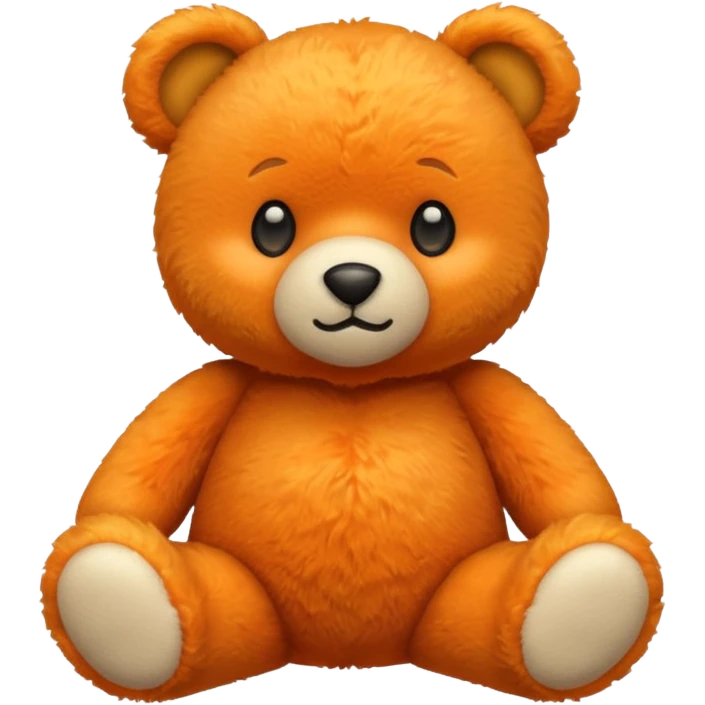 Orange teddy bear  emoji