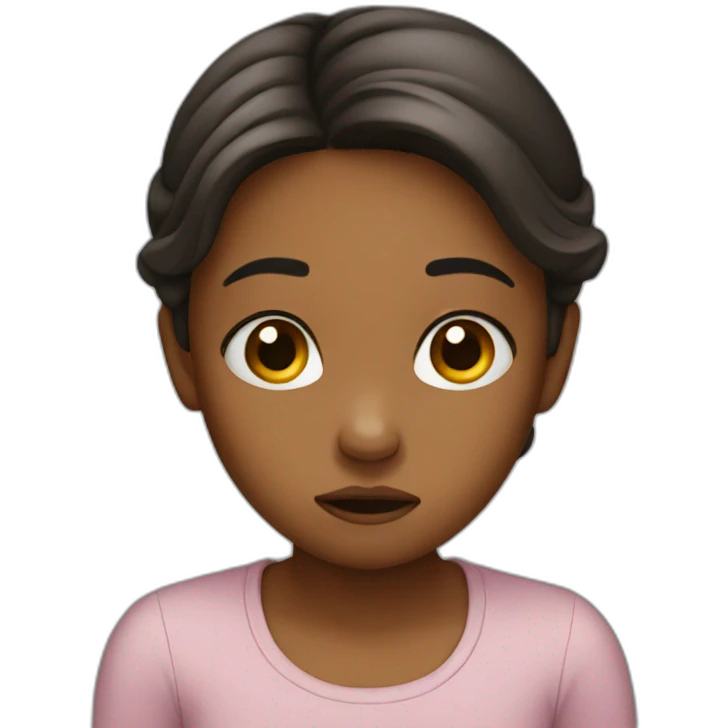 girl crying emoji