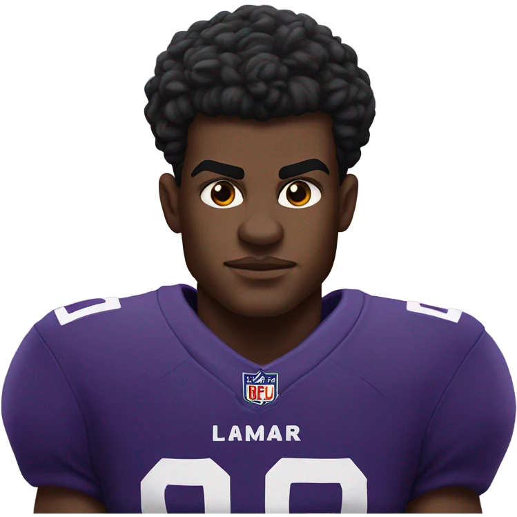 Lamar Jackson riding a lion emoji