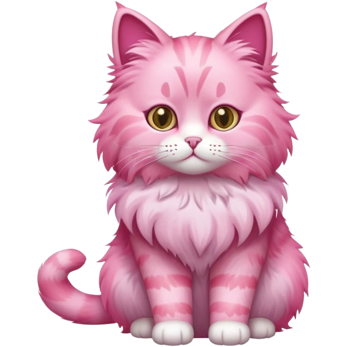 pink cat full body emoji