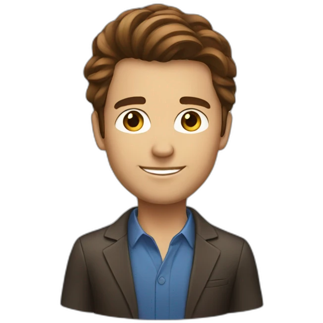 victor business developer brown hair emoji