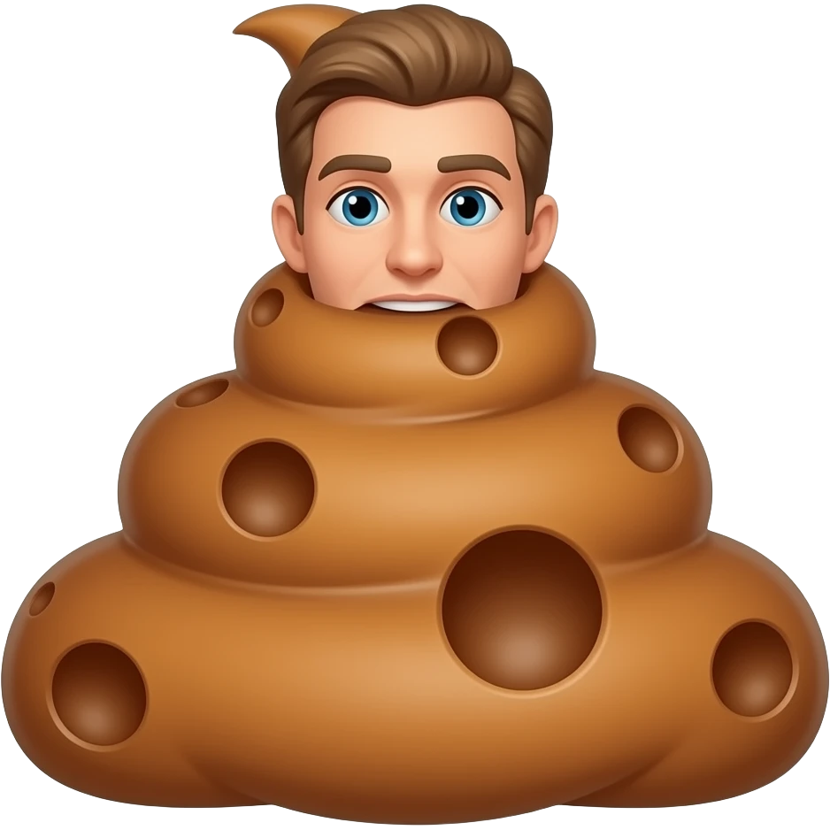 I eat poop cheese emoji