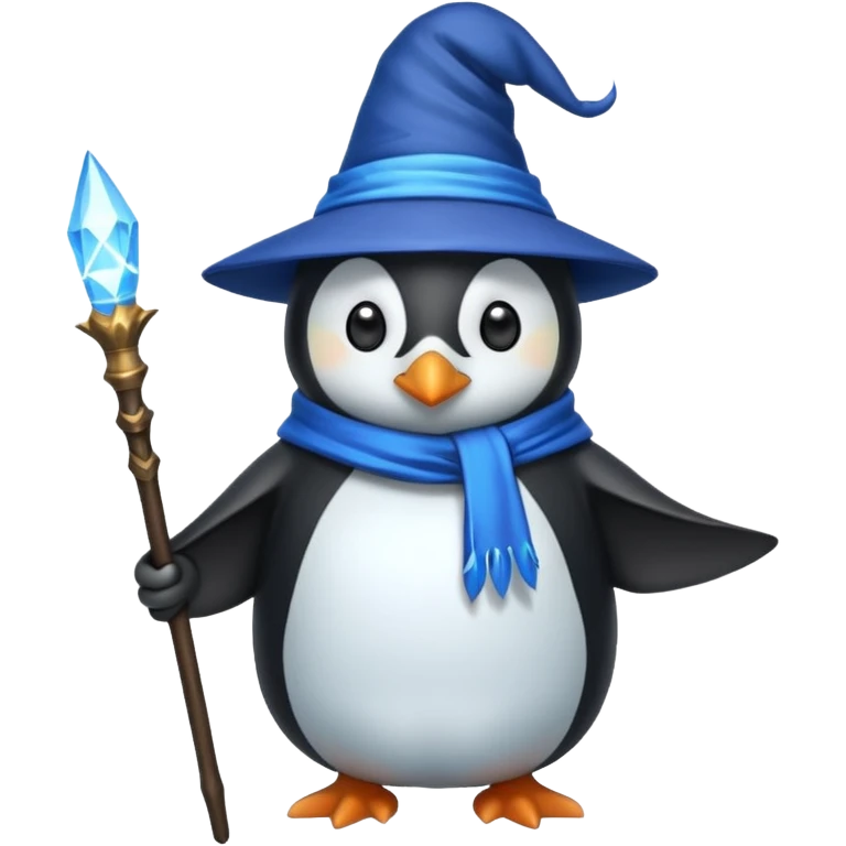 Penguin Wizard emoji