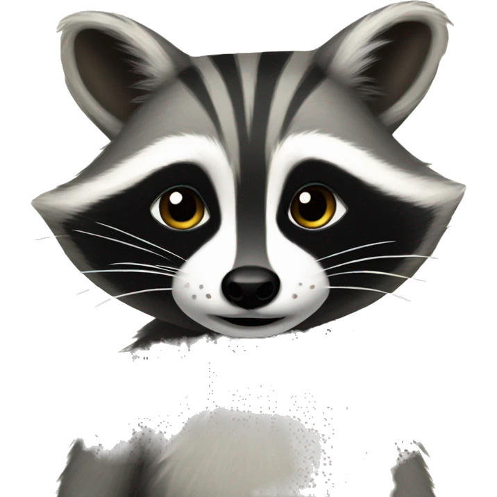 Coquette raccoon  emoji