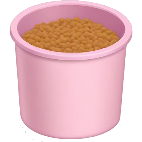 Light pink cat food container emoji