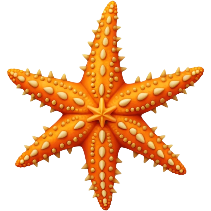 Colorful starfish emoji
