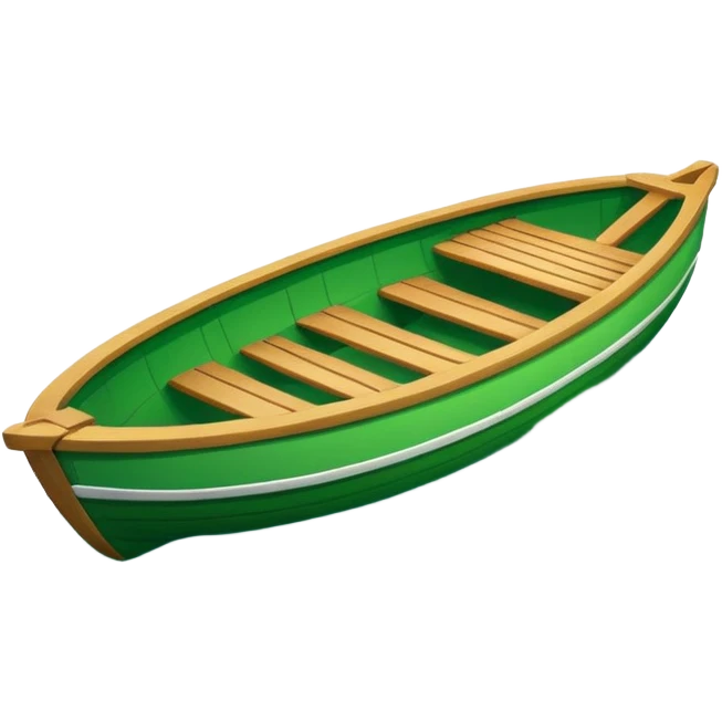 green boat in cartoon  emoji