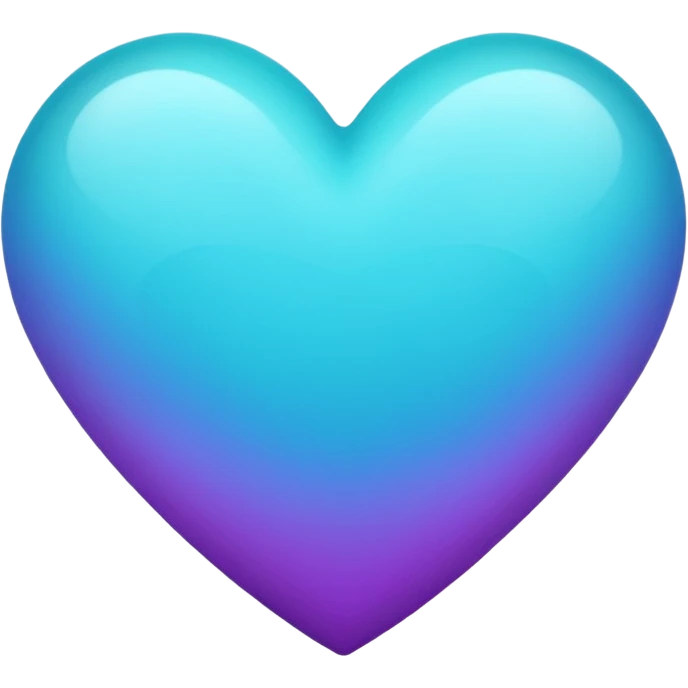 purple turquoise gradient heart emoji