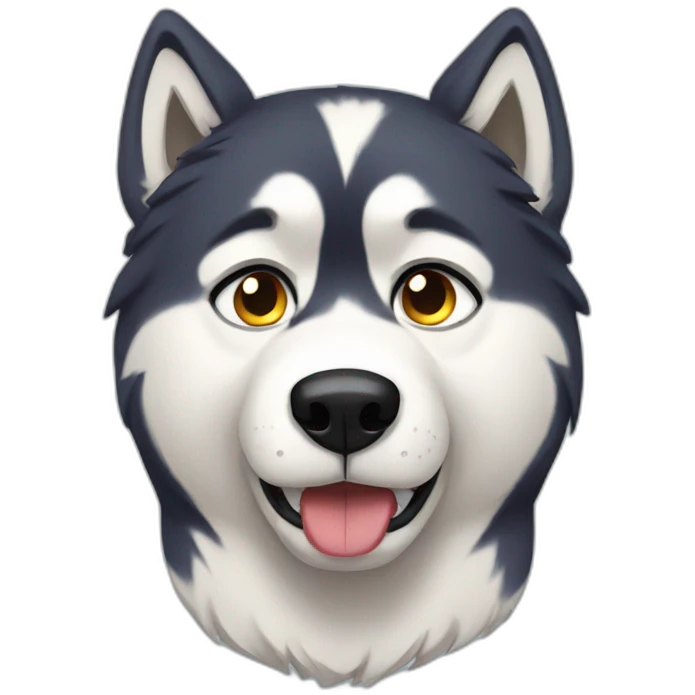 Sad husky emoji