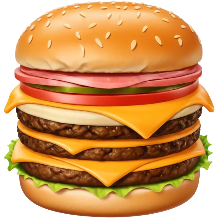 change the perspective angle to 5–20° gentle bird’s-eye angle of these chees burgur  emoji