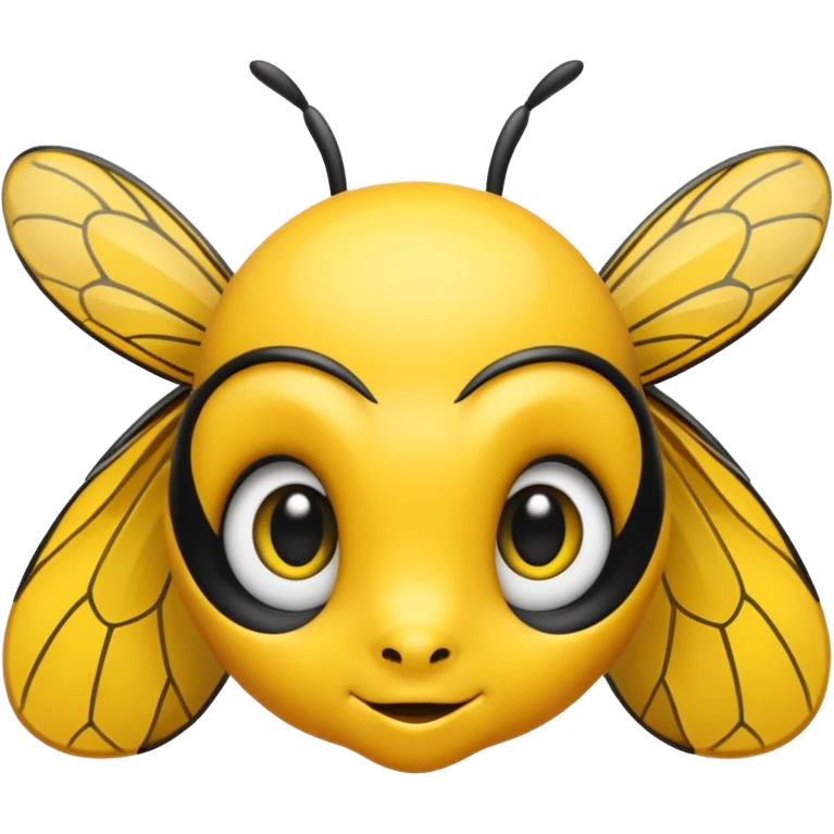 Je veux que tu me crées l'emoji, d'une petite abeille malicieuse, moderne et stylé emoji