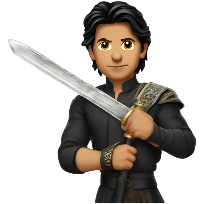 facelike sharukh khan with sword emoji