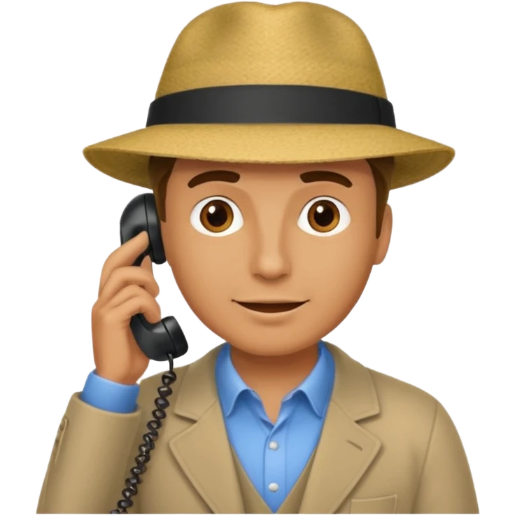 HOMBRE HABLANDO POR TELEFONO emoji