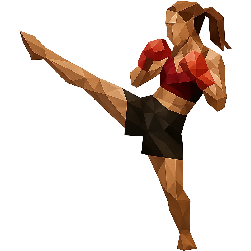 female kickboxer emoji