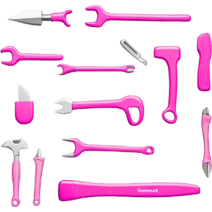 Pink toolkit emoji
