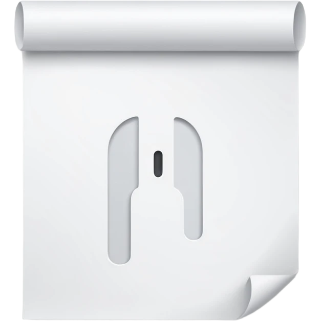 blank sheet of paper emoji