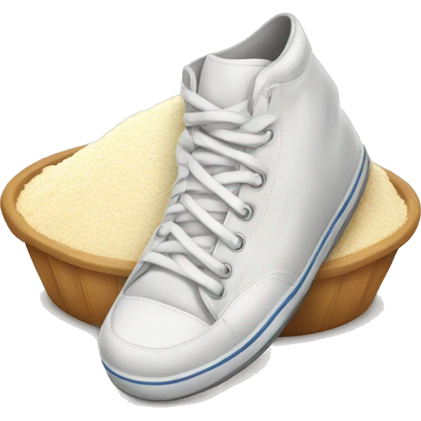 A pack of flour with sneakers emoji