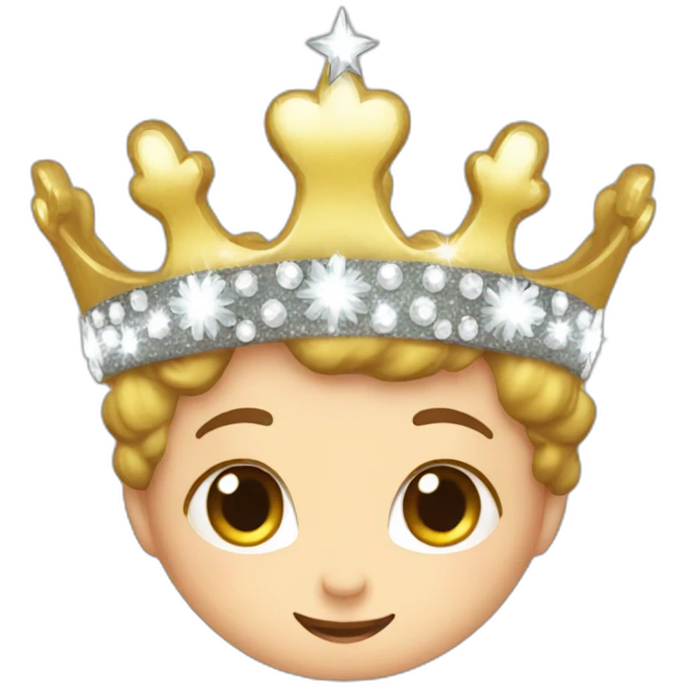 Sparkle crown emoji