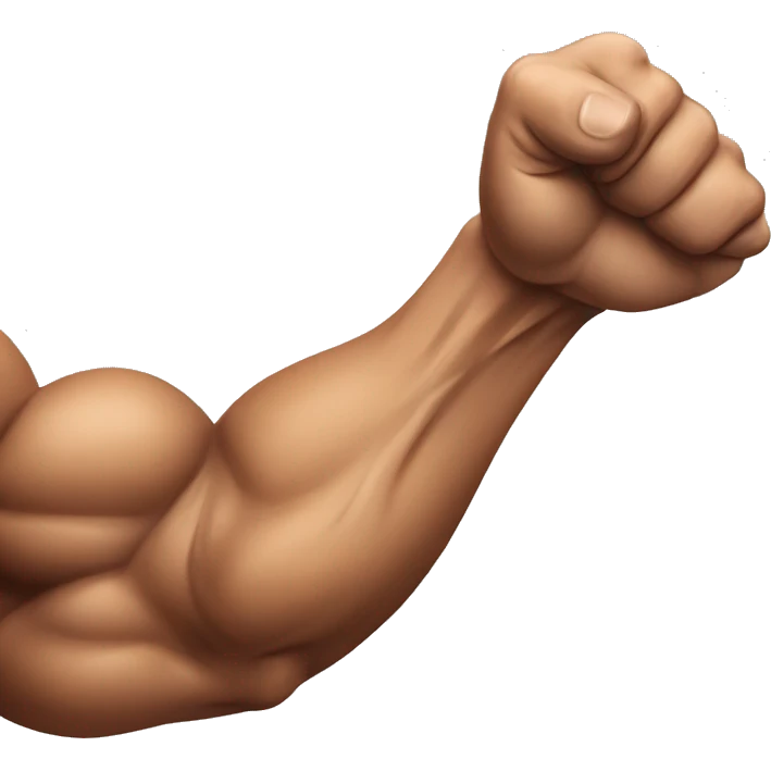 muscle arm biceps emoji