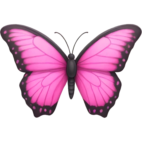 Pink butterfly emoji
