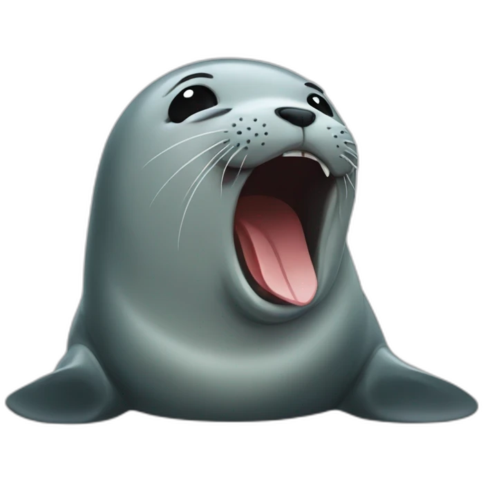 coughing seal emoji