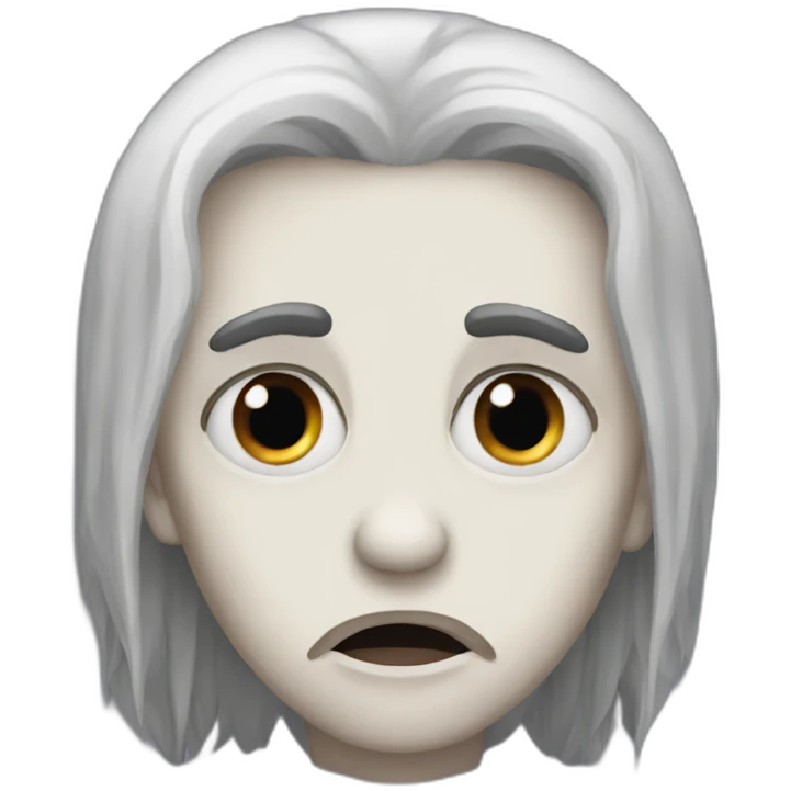 sad pale vampire emoji